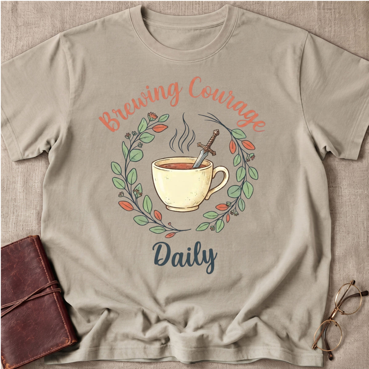 Brewing Courage Daily T-Shirt