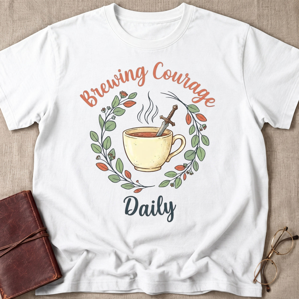 Brewing Courage Daily T-Shirt