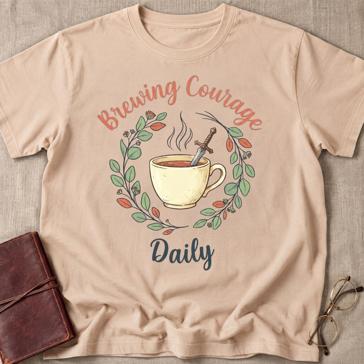 Brewing Courage Daily T-Shirt