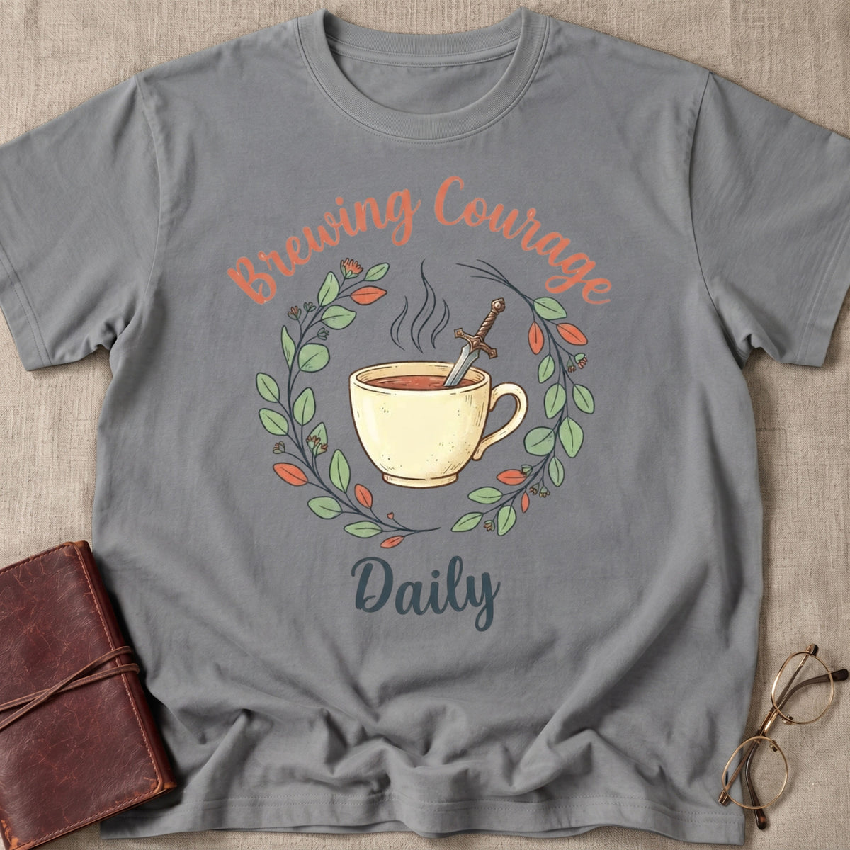 Brewing Courage Daily T-Shirt