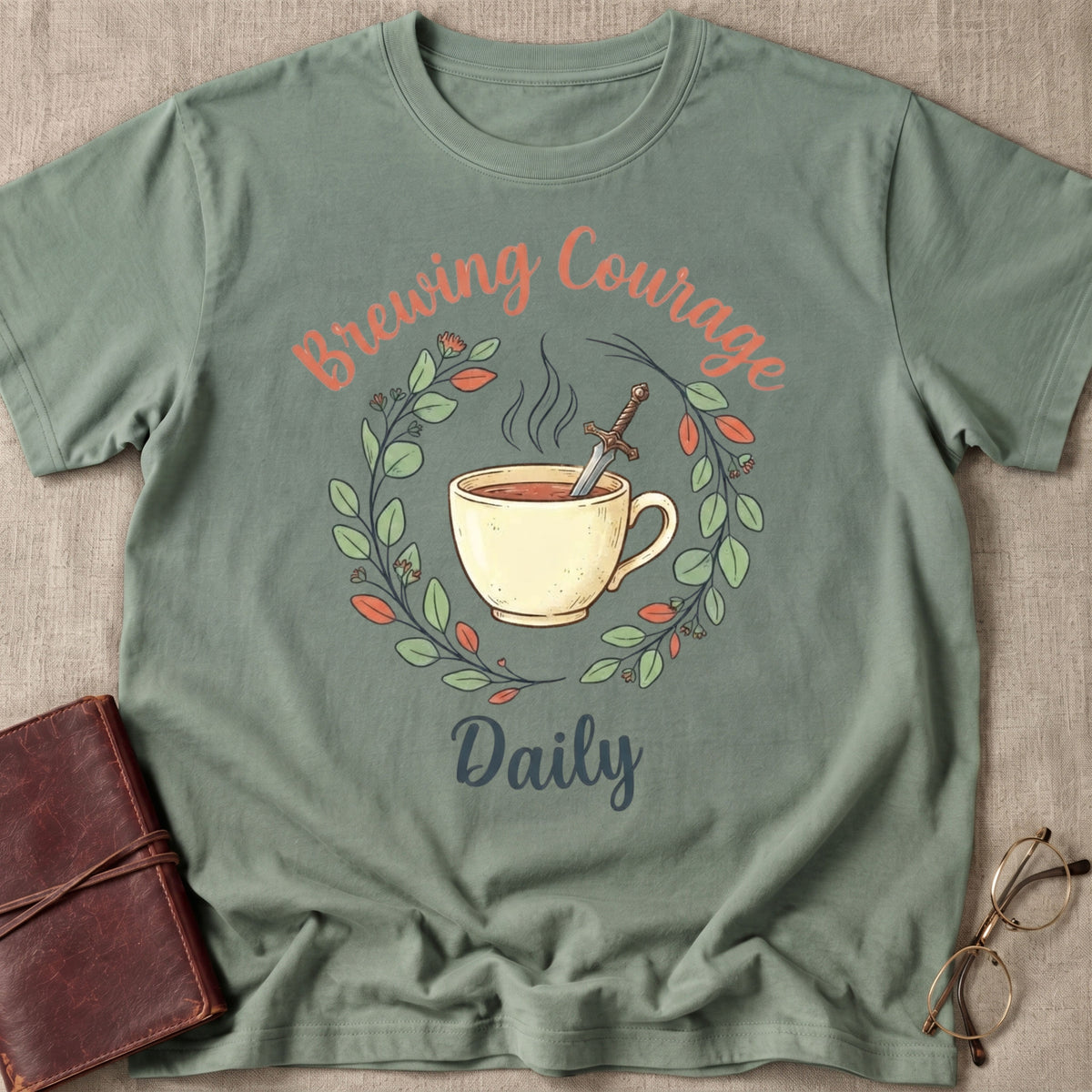 Brewing Courage Daily T-Shirt
