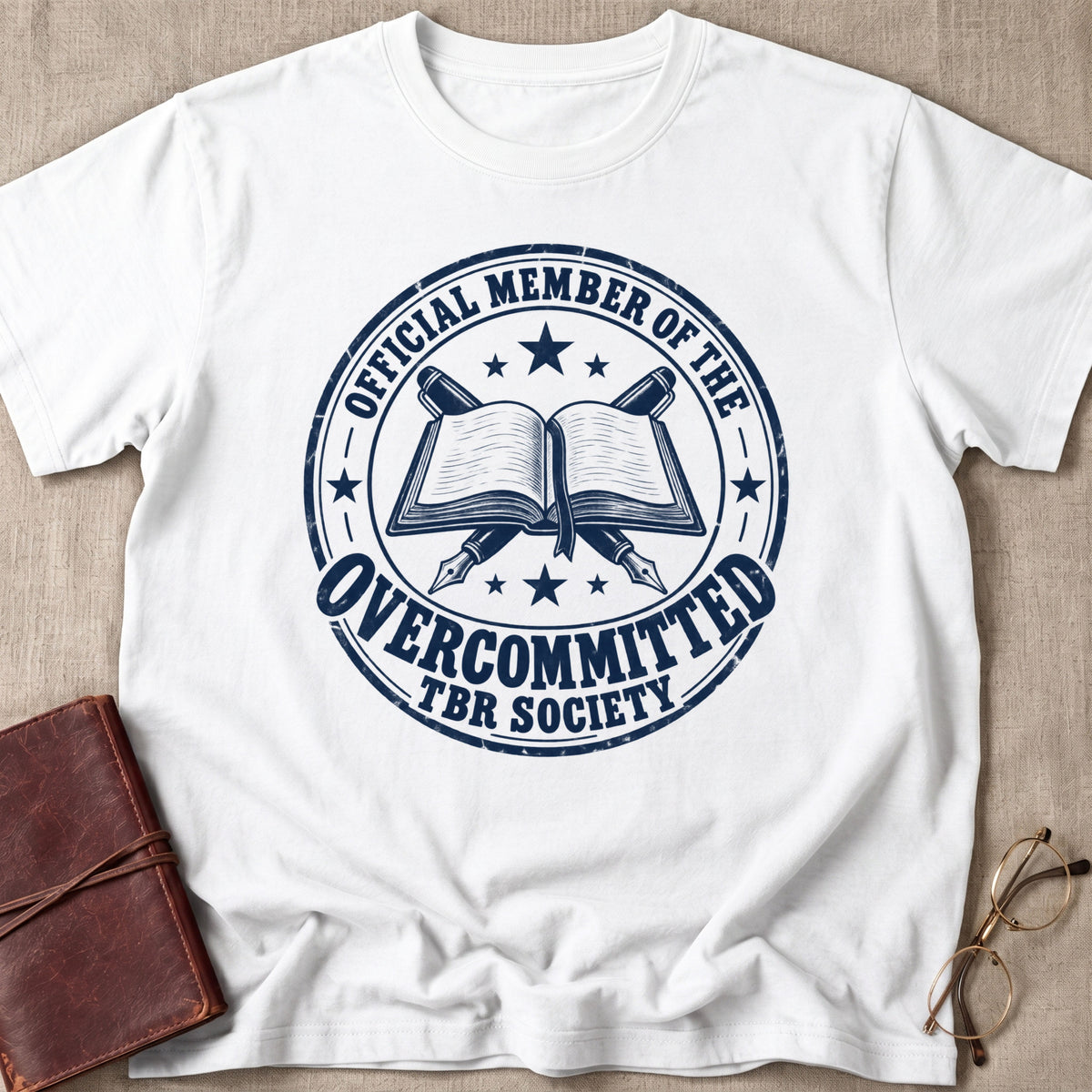 Overcommitted TBR Society T-Shirt