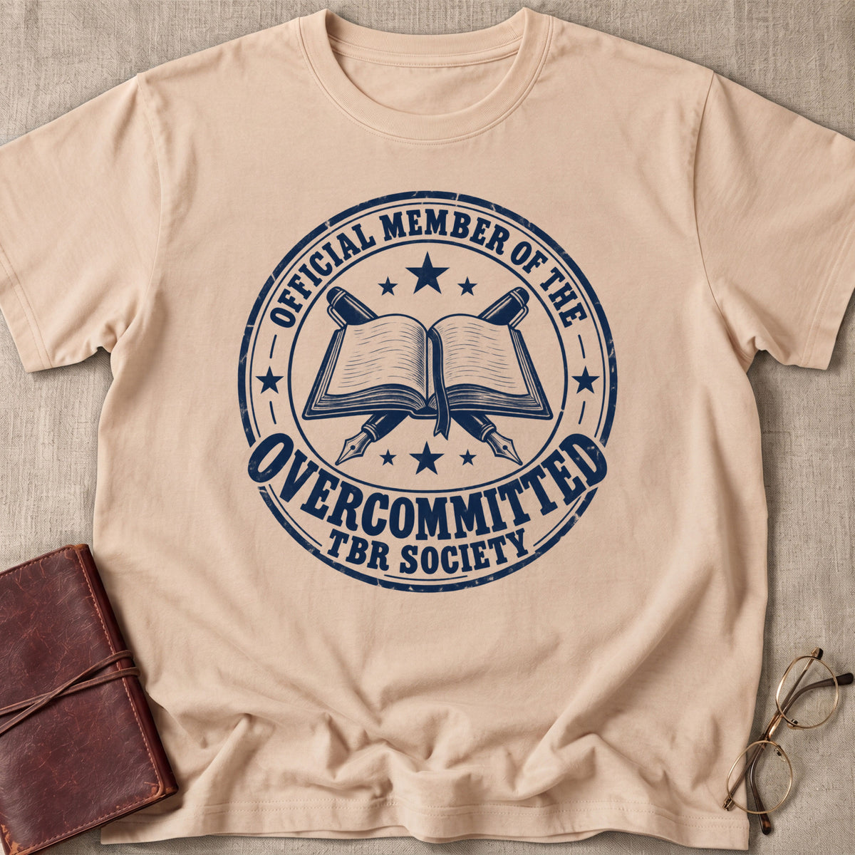 Overcommitted TBR Society T-Shirt