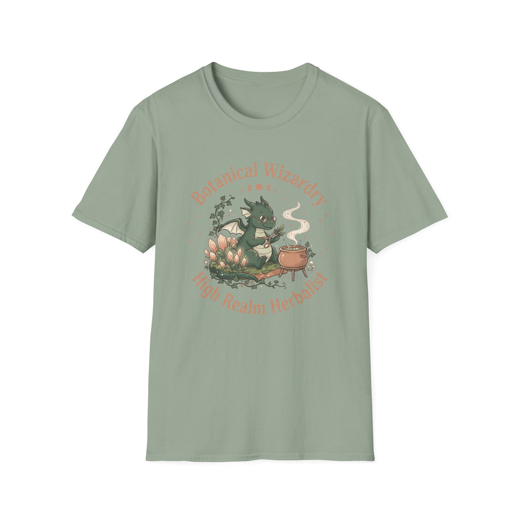 Botanical Wizardry | High Realm Herbalist Dragon T-Shirt