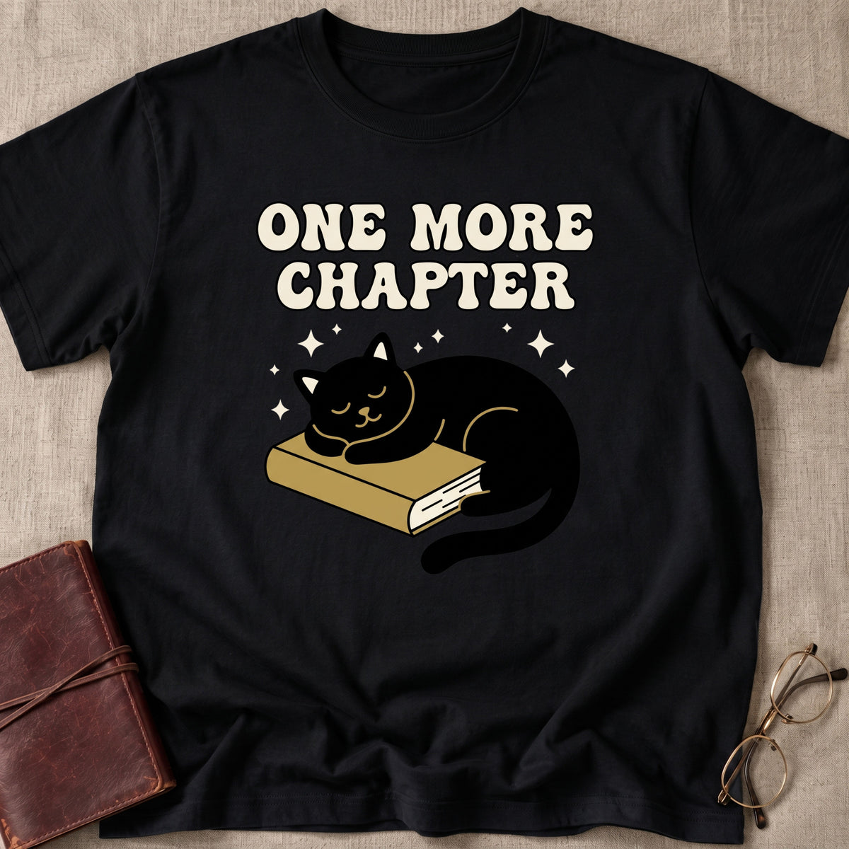One More Chapter Sleeping Cat T-Shirt