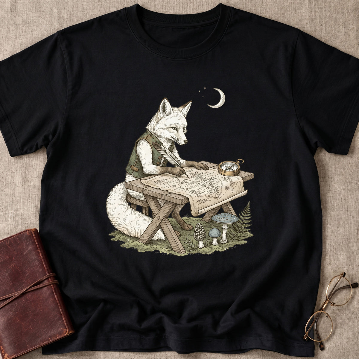Cartographer Fox T-Shirt