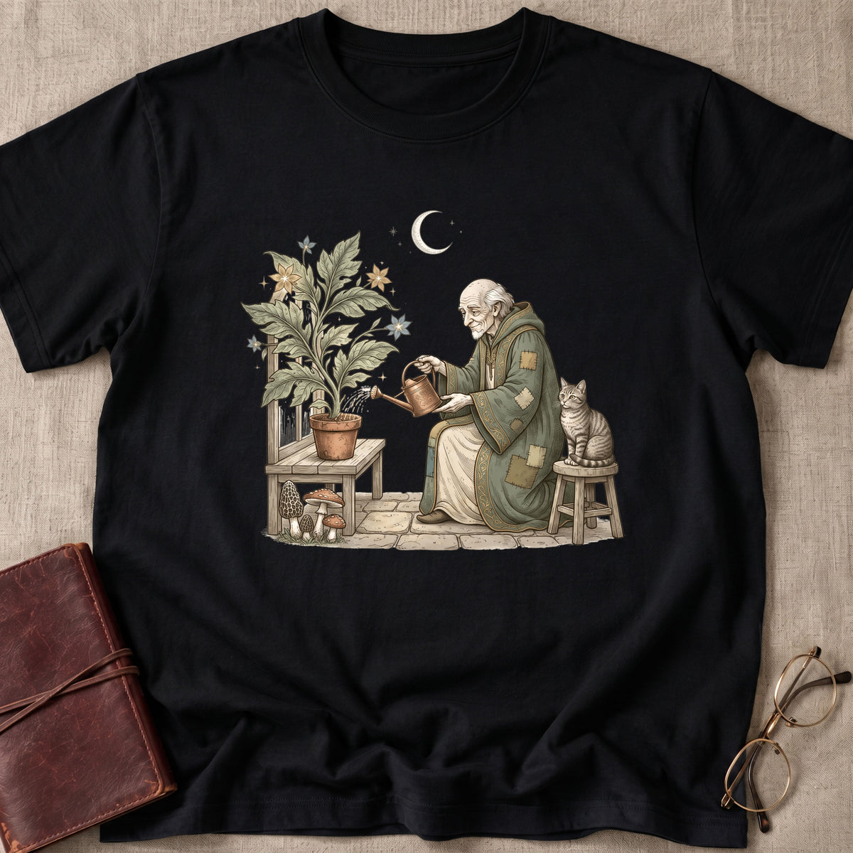 Wizard Watering Plants T-Shirt