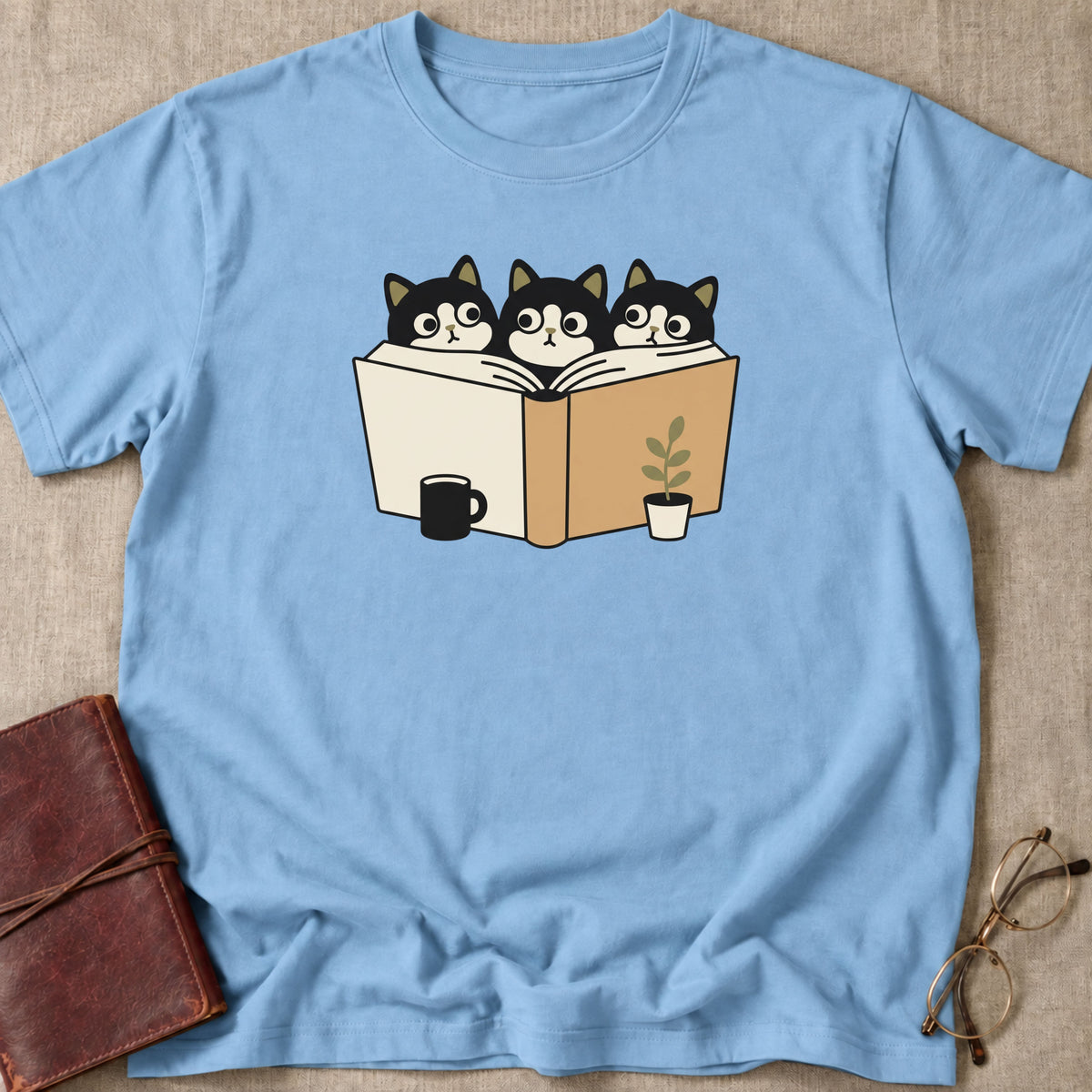 Cats Reading T-Shirt
