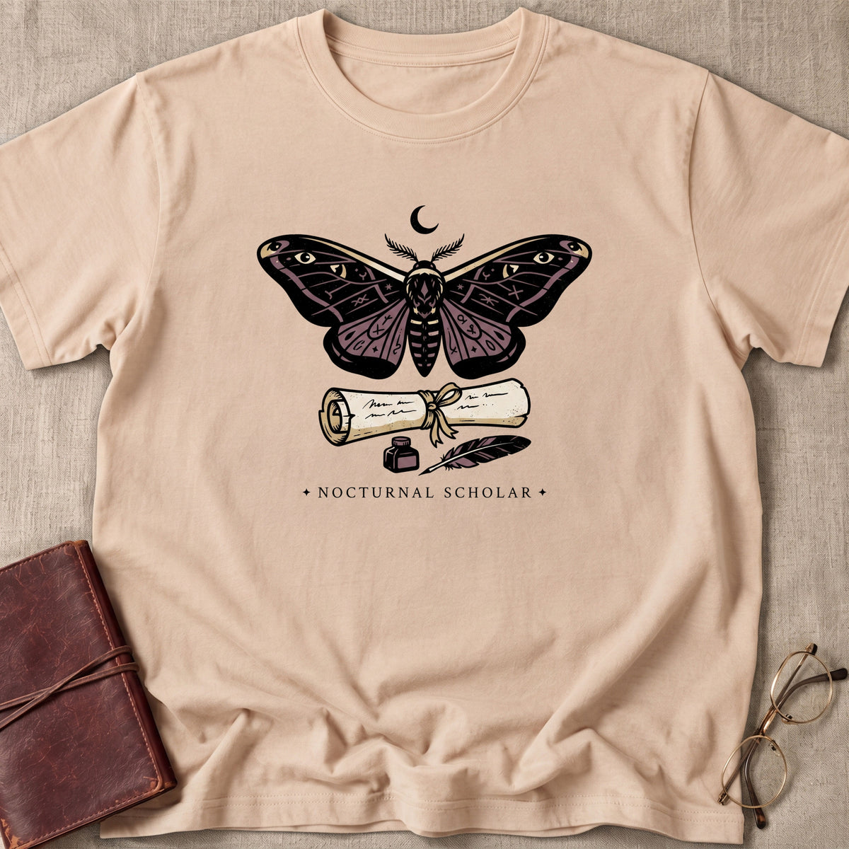 Nocturnal Scholar Moth T-Shirt