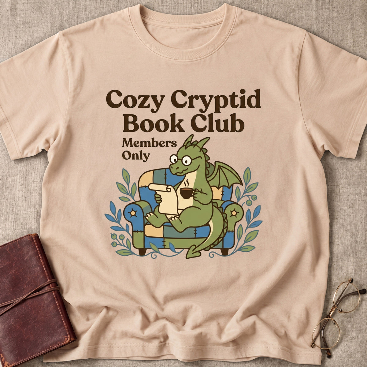 Cozy Cryptid Book Club T-Shirt