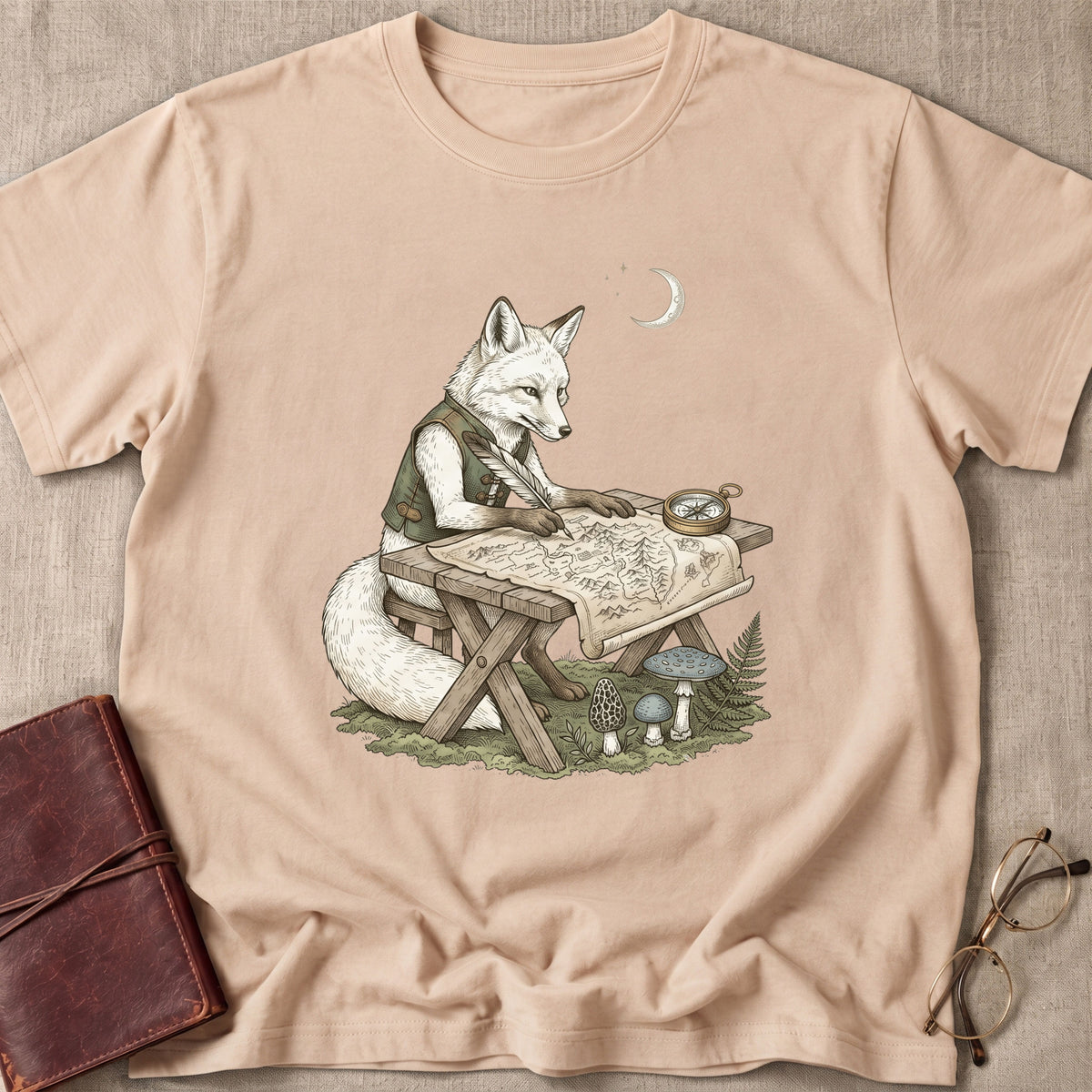 Cartographer Fox T-Shirt