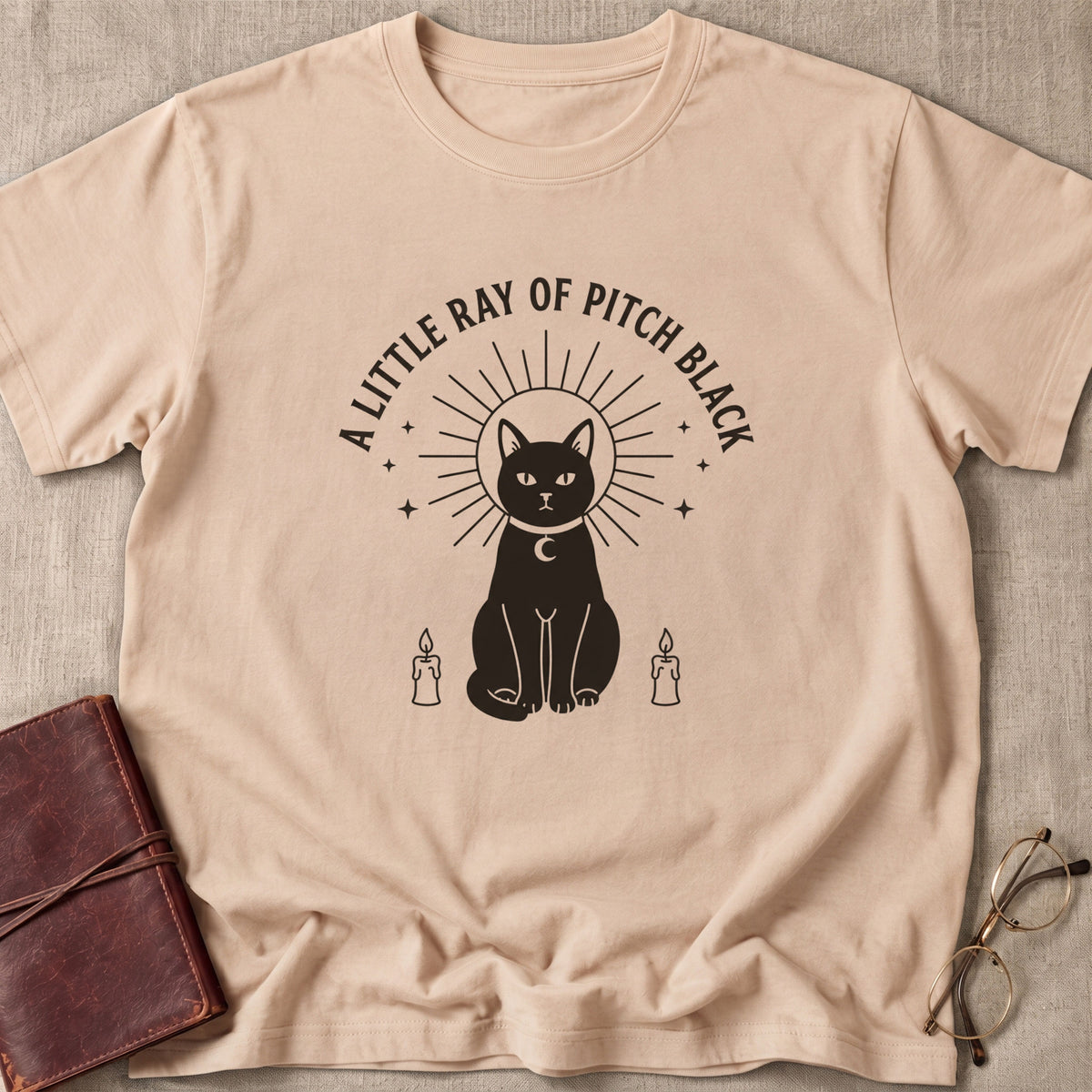 A Little Ray of Pitch Black Cat T-Shirt