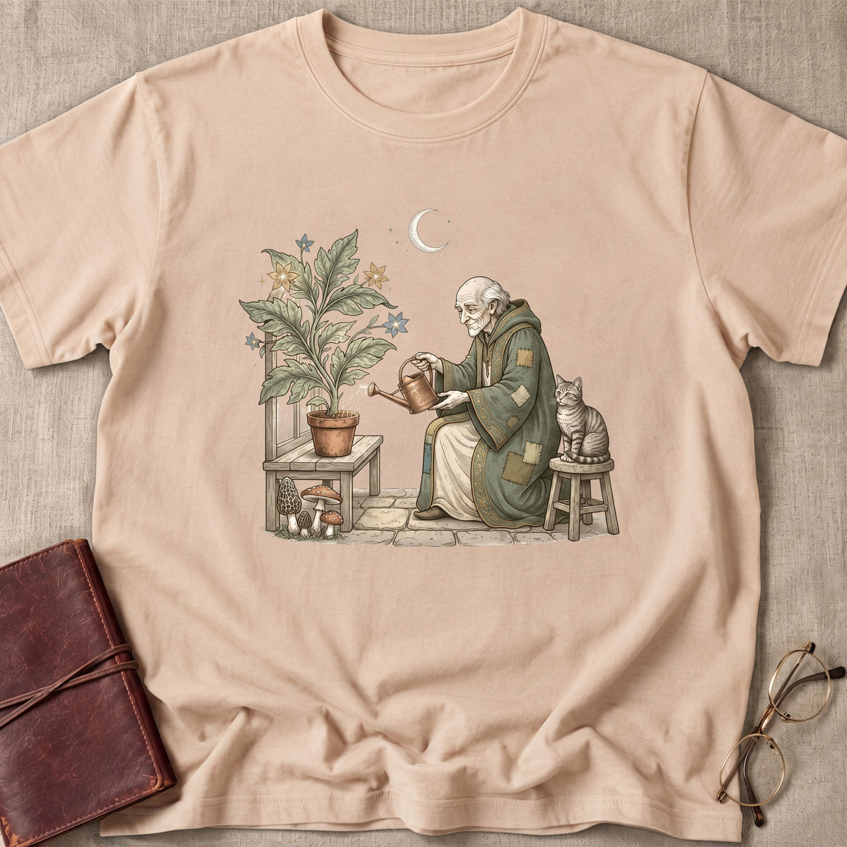 Wizard Watering Plants T-Shirt