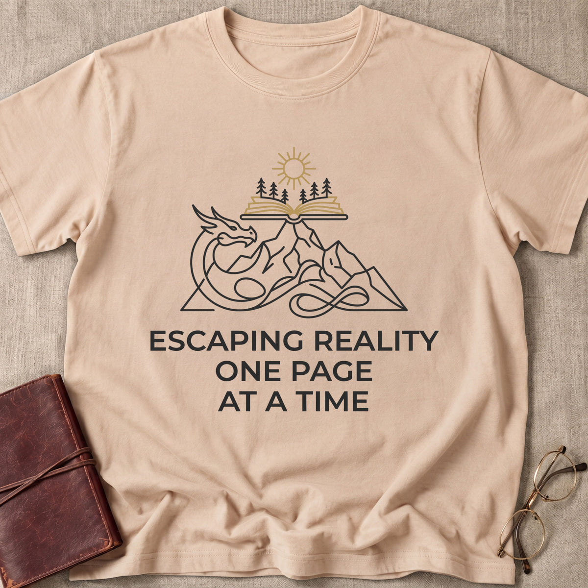 Escaping Reality One Page At A Time T-Shirt
