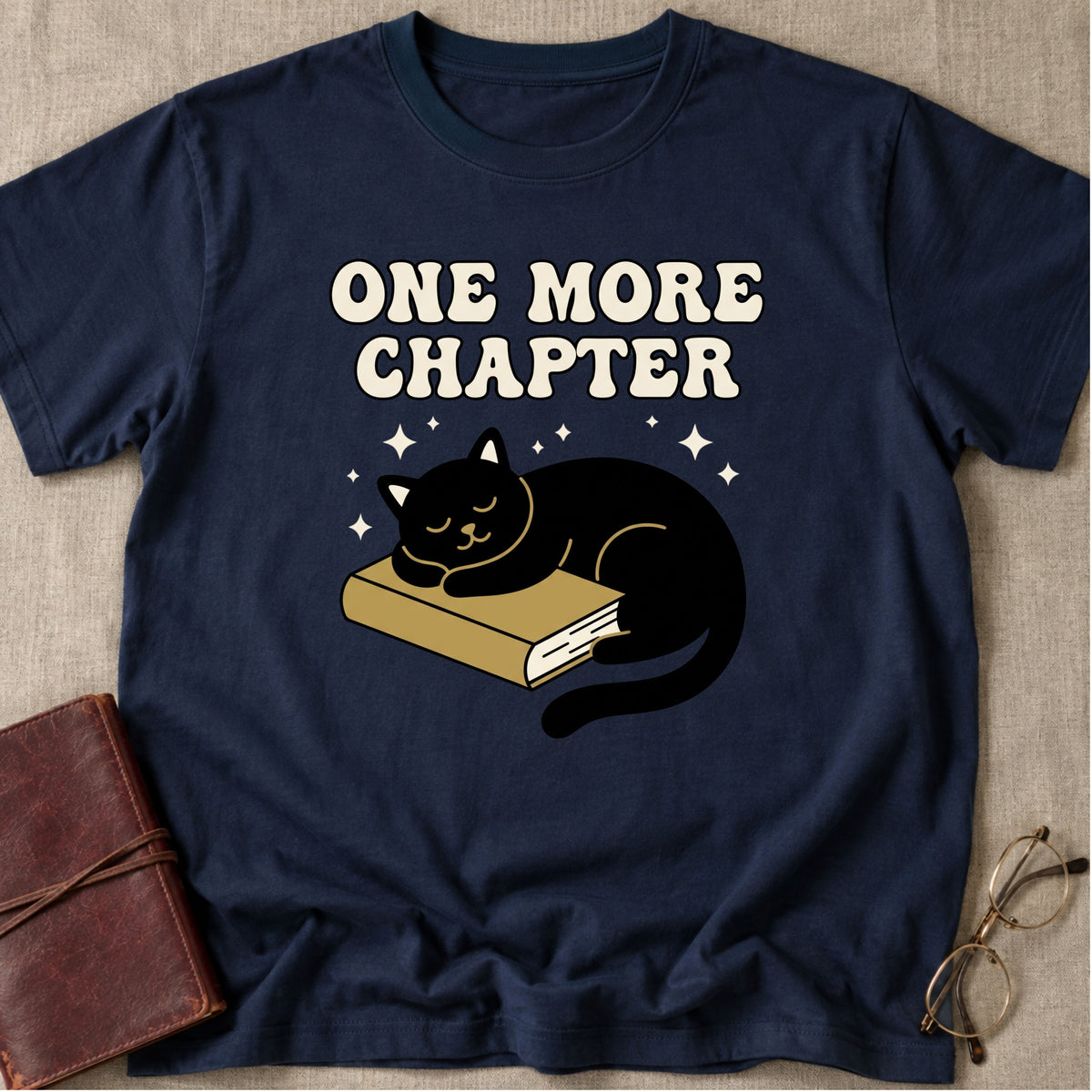 One More Chapter Sleeping Cat T-Shirt