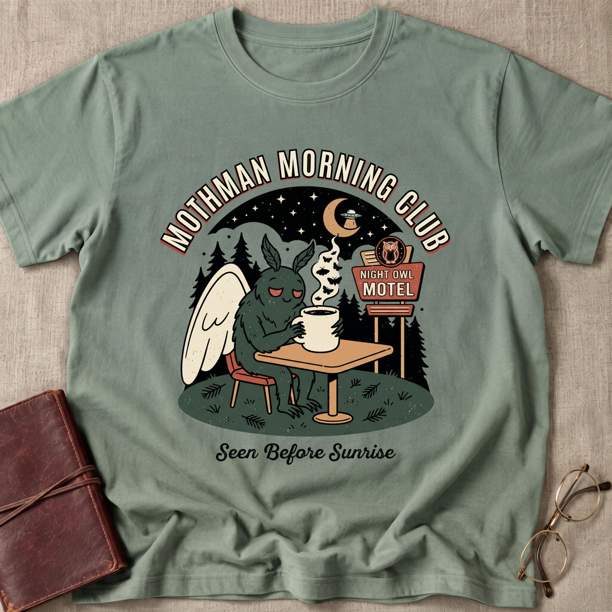 Mothman Morning Club T-Shirt