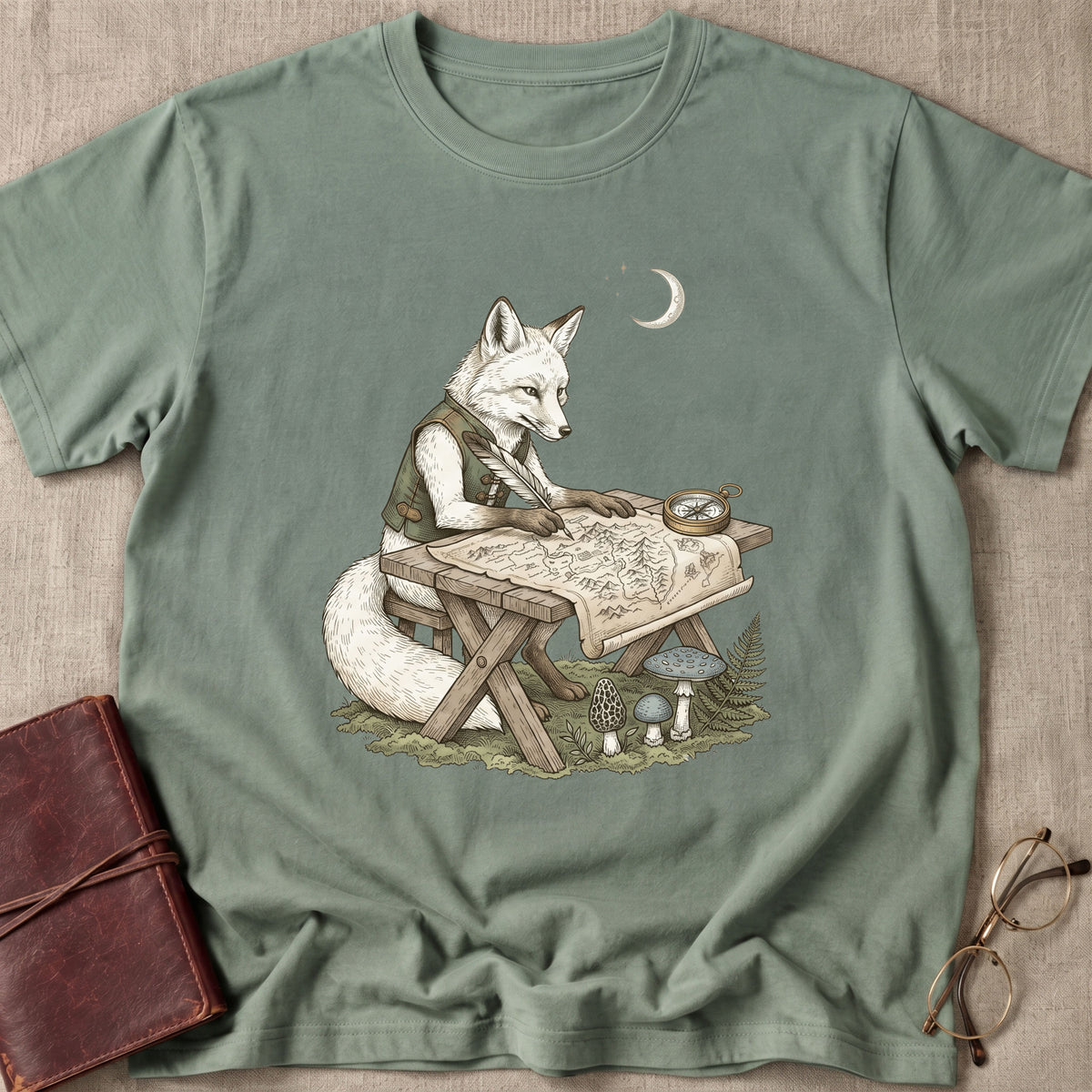 Cartographer Fox T-Shirt