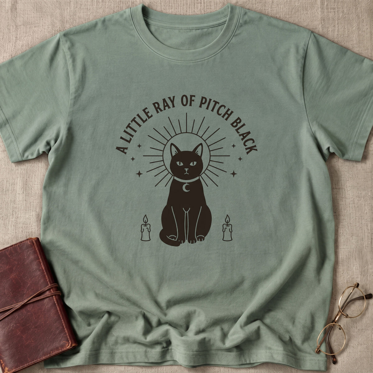 A Little Ray of Pitch Black Cat T-Shirt