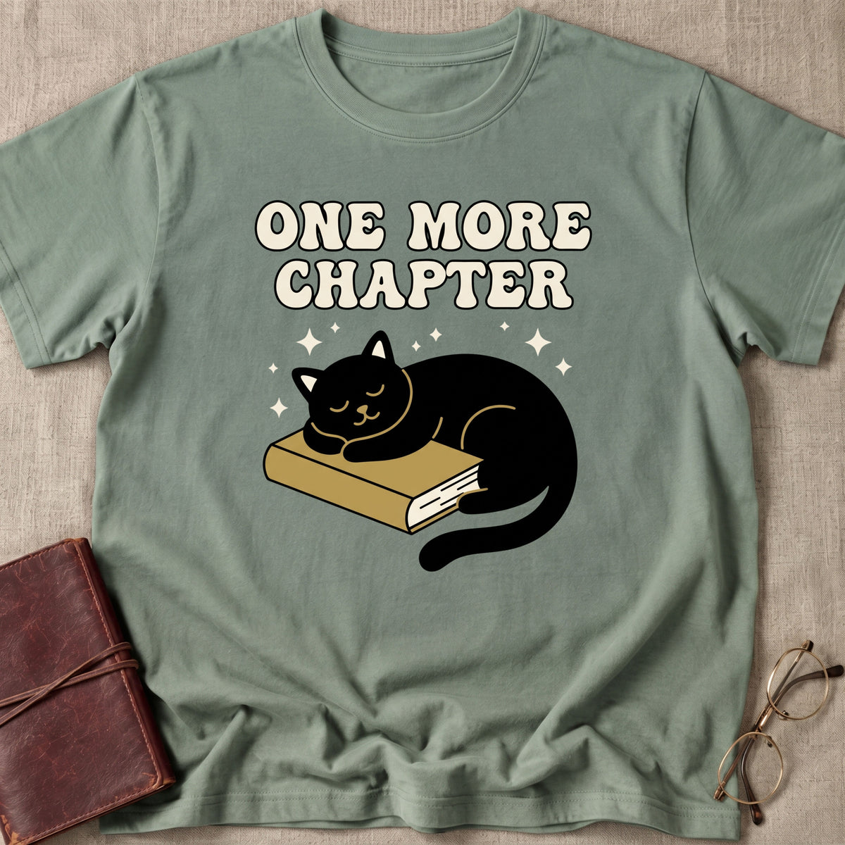 One More Chapter Sleeping Cat T-Shirt