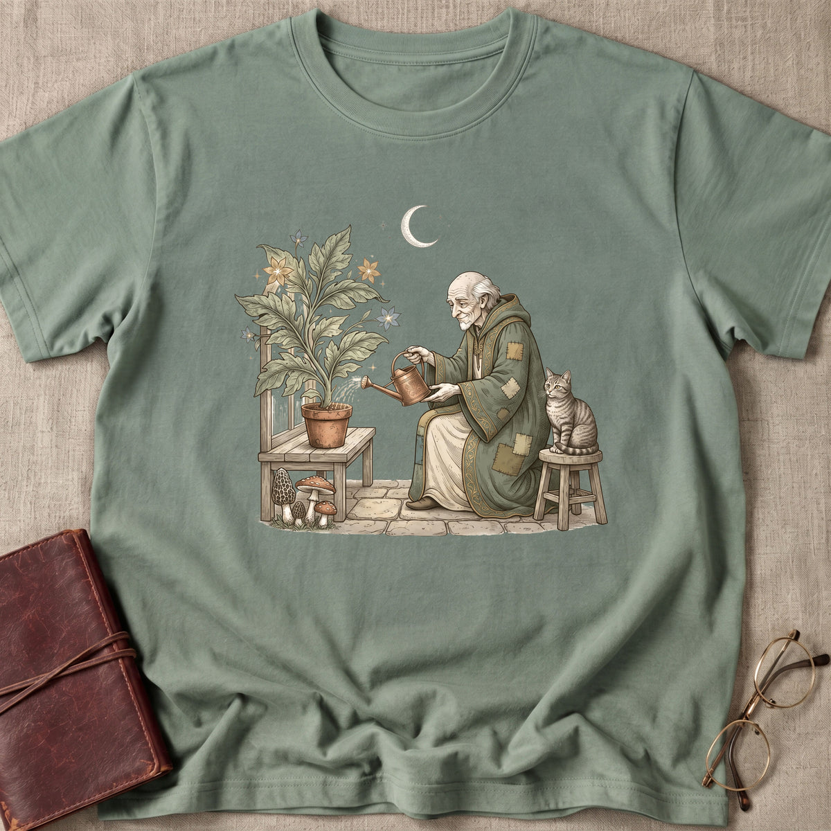 Wizard Watering Plants T-Shirt