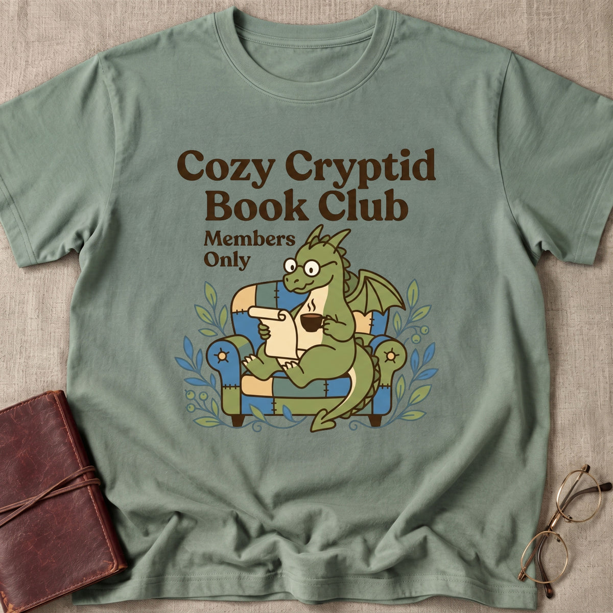 Cozy Cryptid Book Club T-Shirt