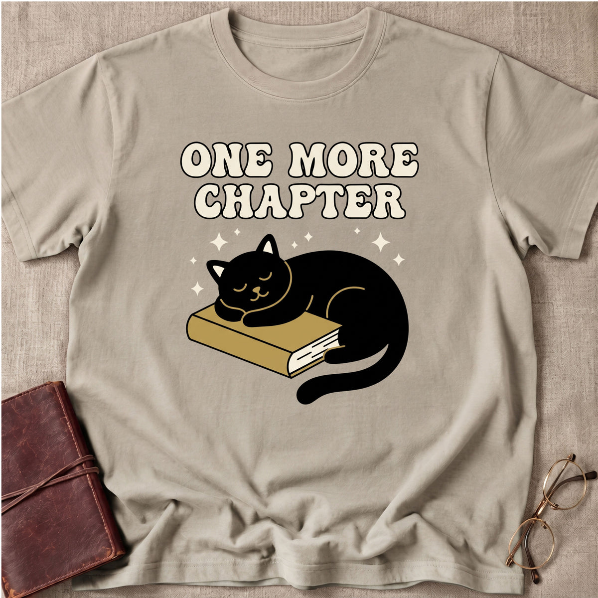 One More Chapter Sleeping Cat T-Shirt