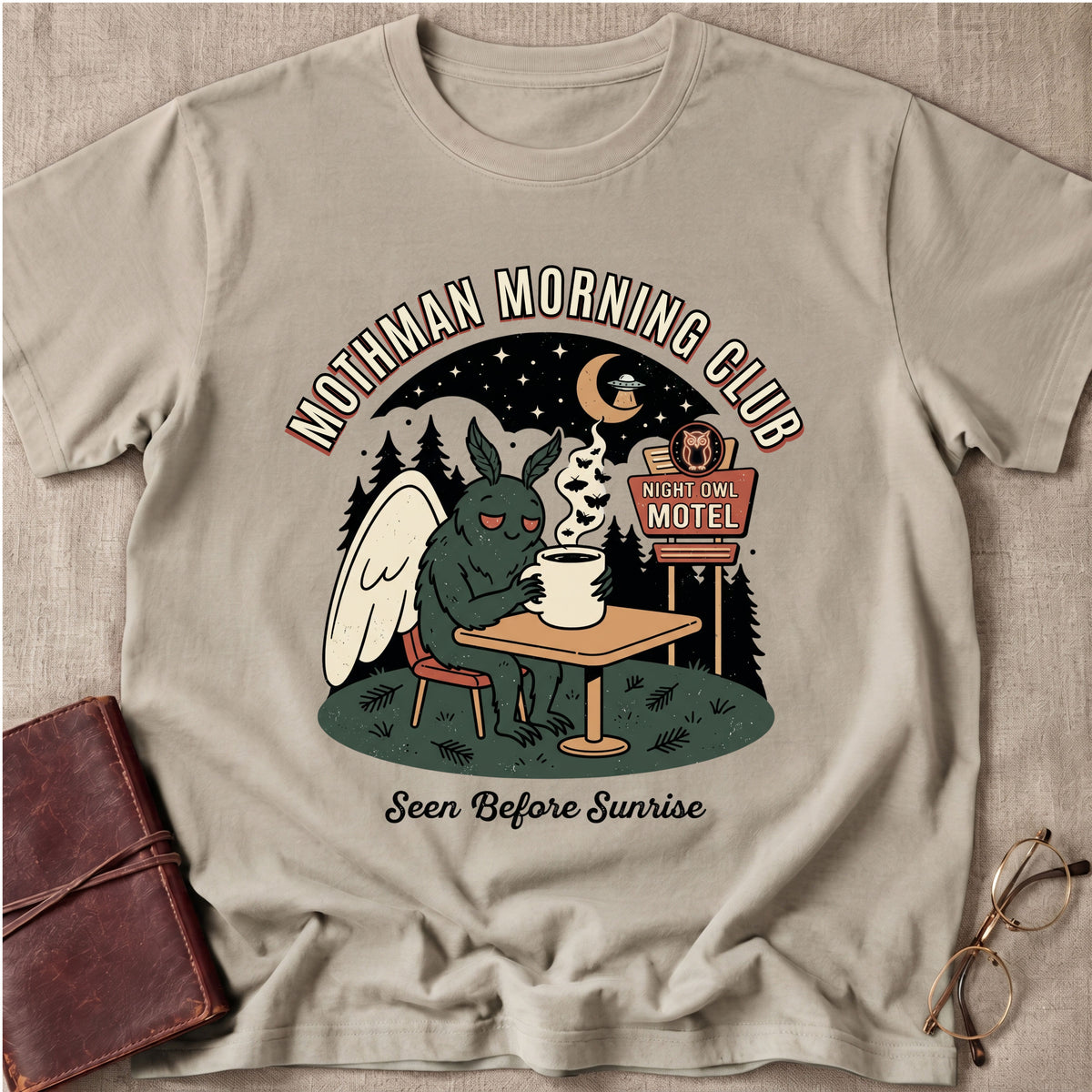 Mothman Morning Club T-Shirt