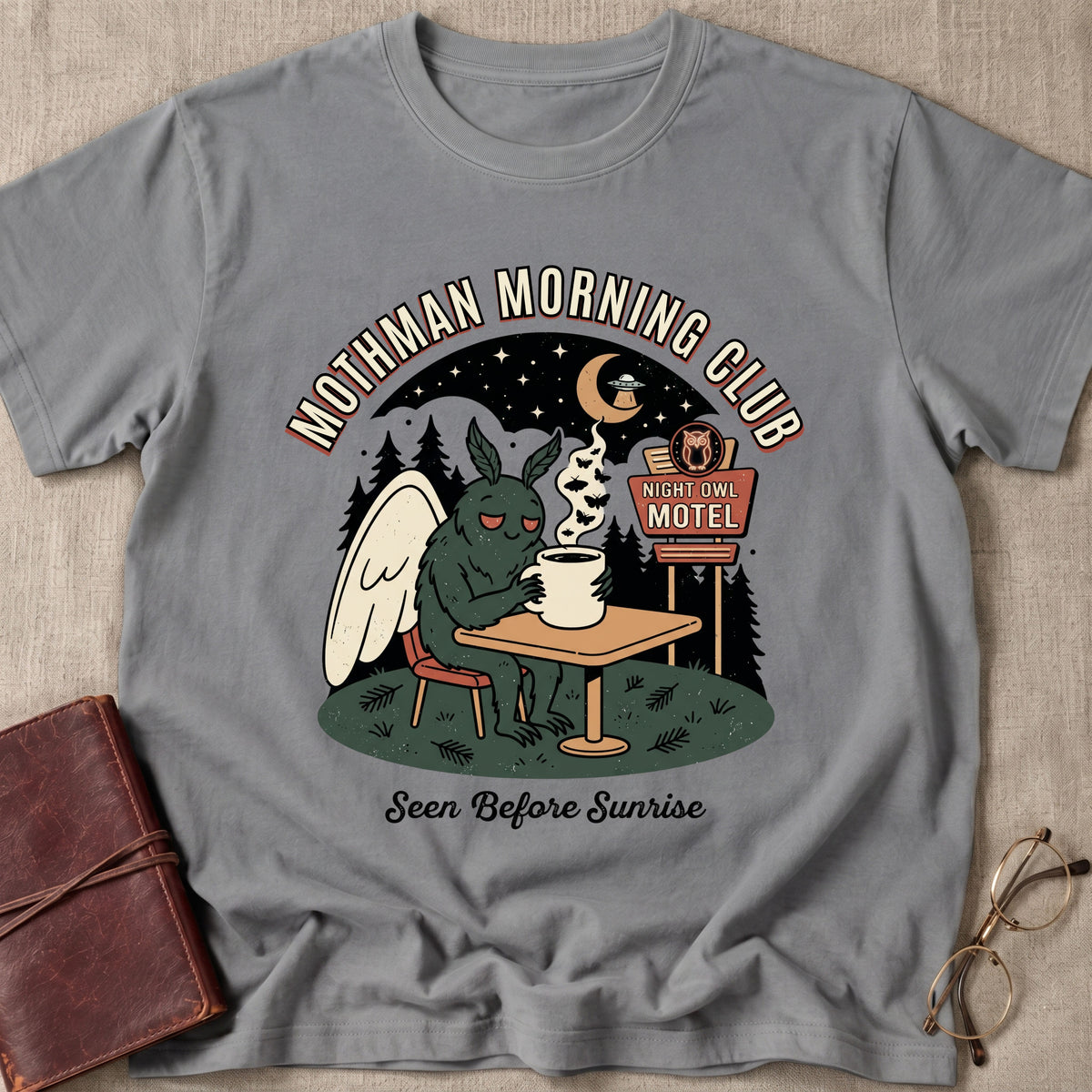 Mothman Morning Club T-Shirt