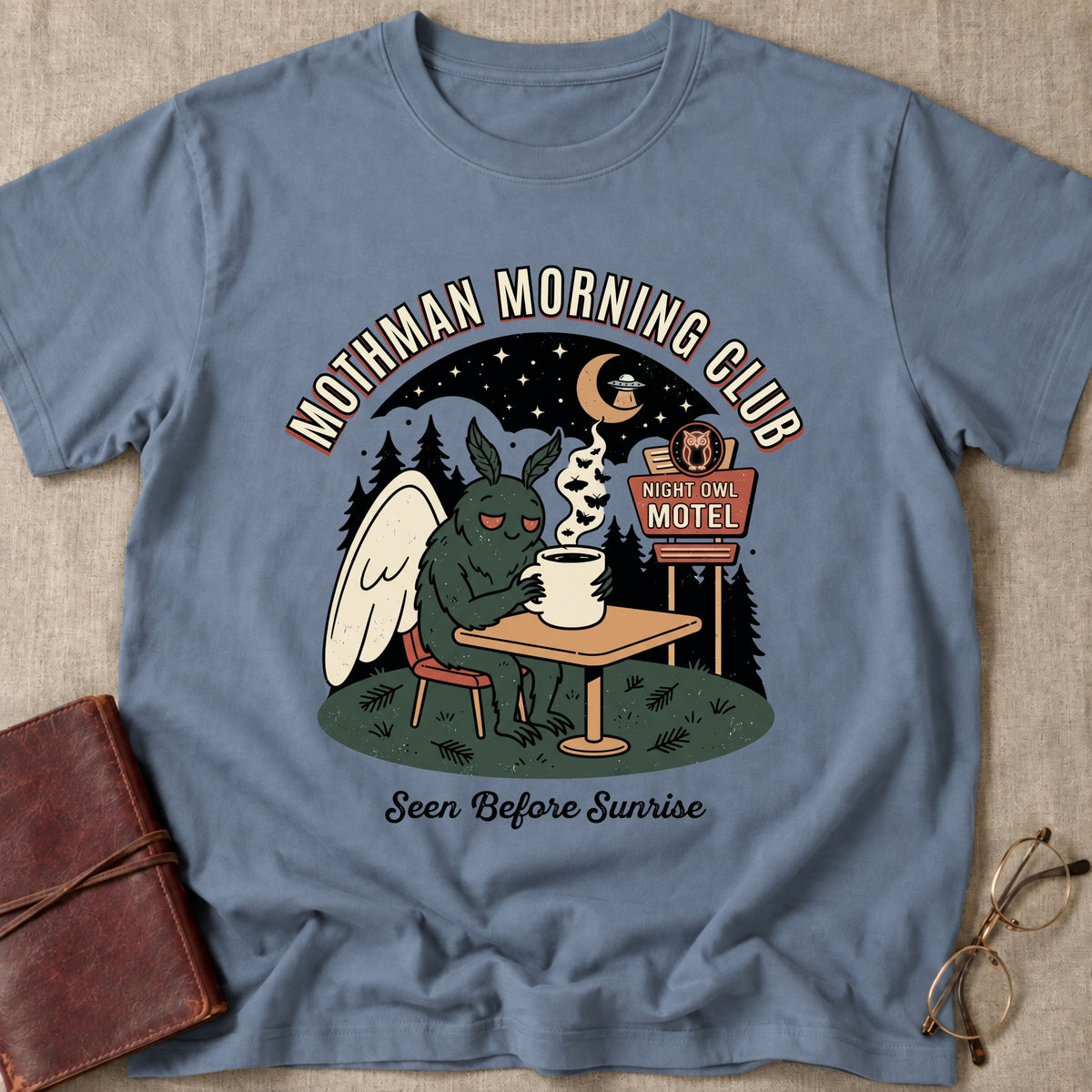 Mothman Morning Club T-Shirt