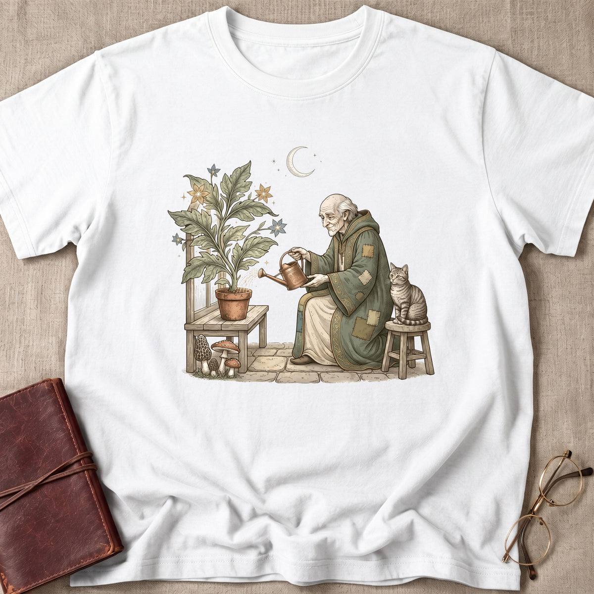 Wizard Watering Plants T-Shirt