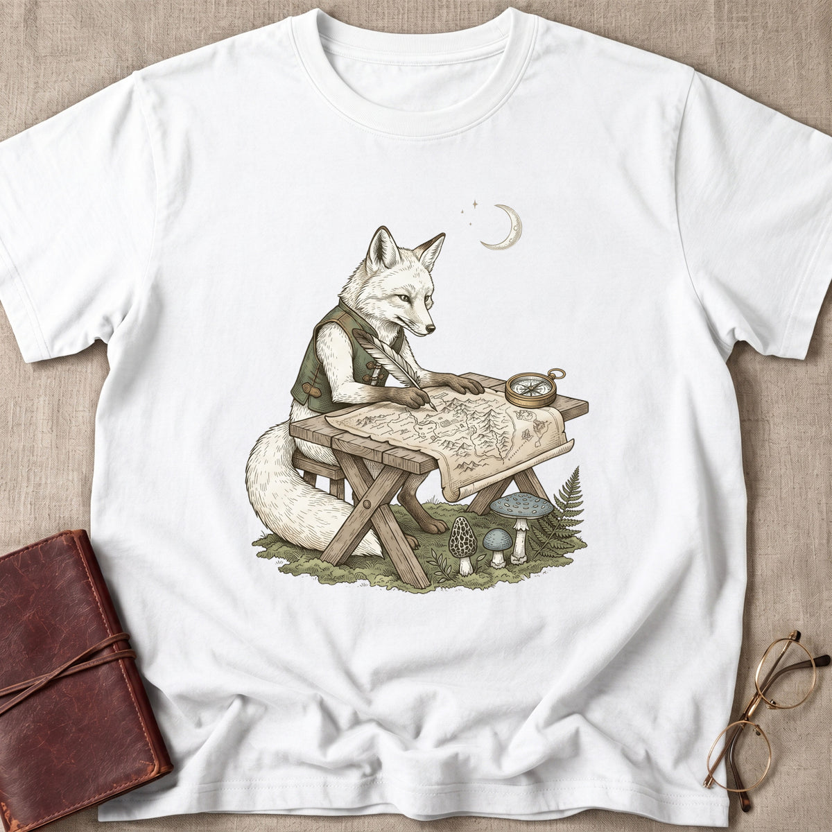 Cartographer Fox T-Shirt