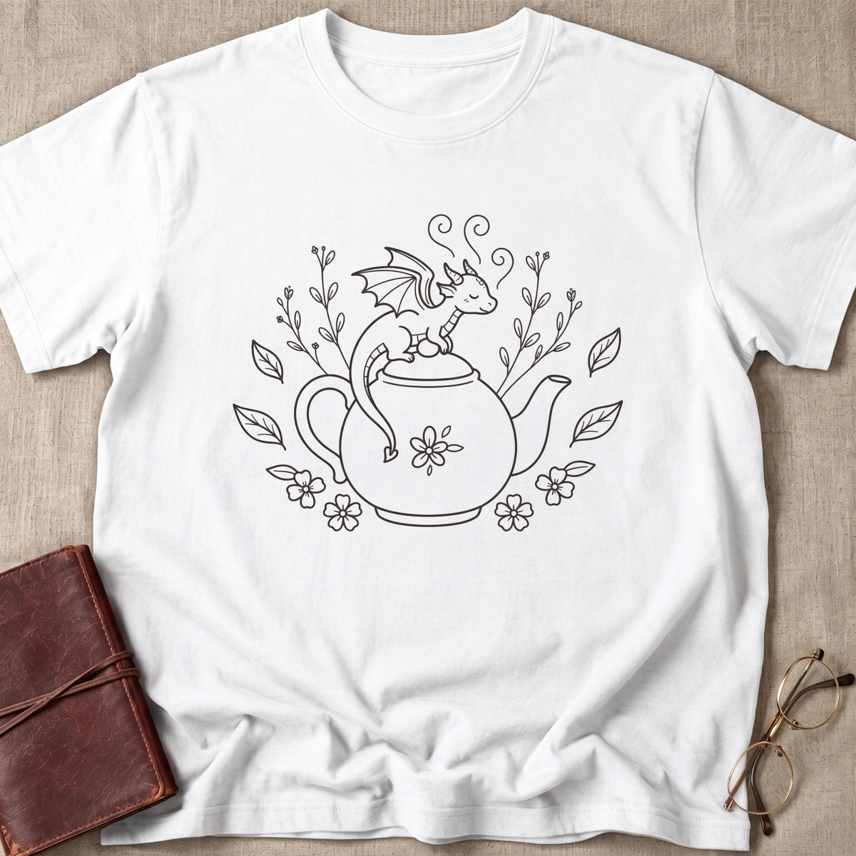 Whimsical Dragon Tea Pot T-Shirt
