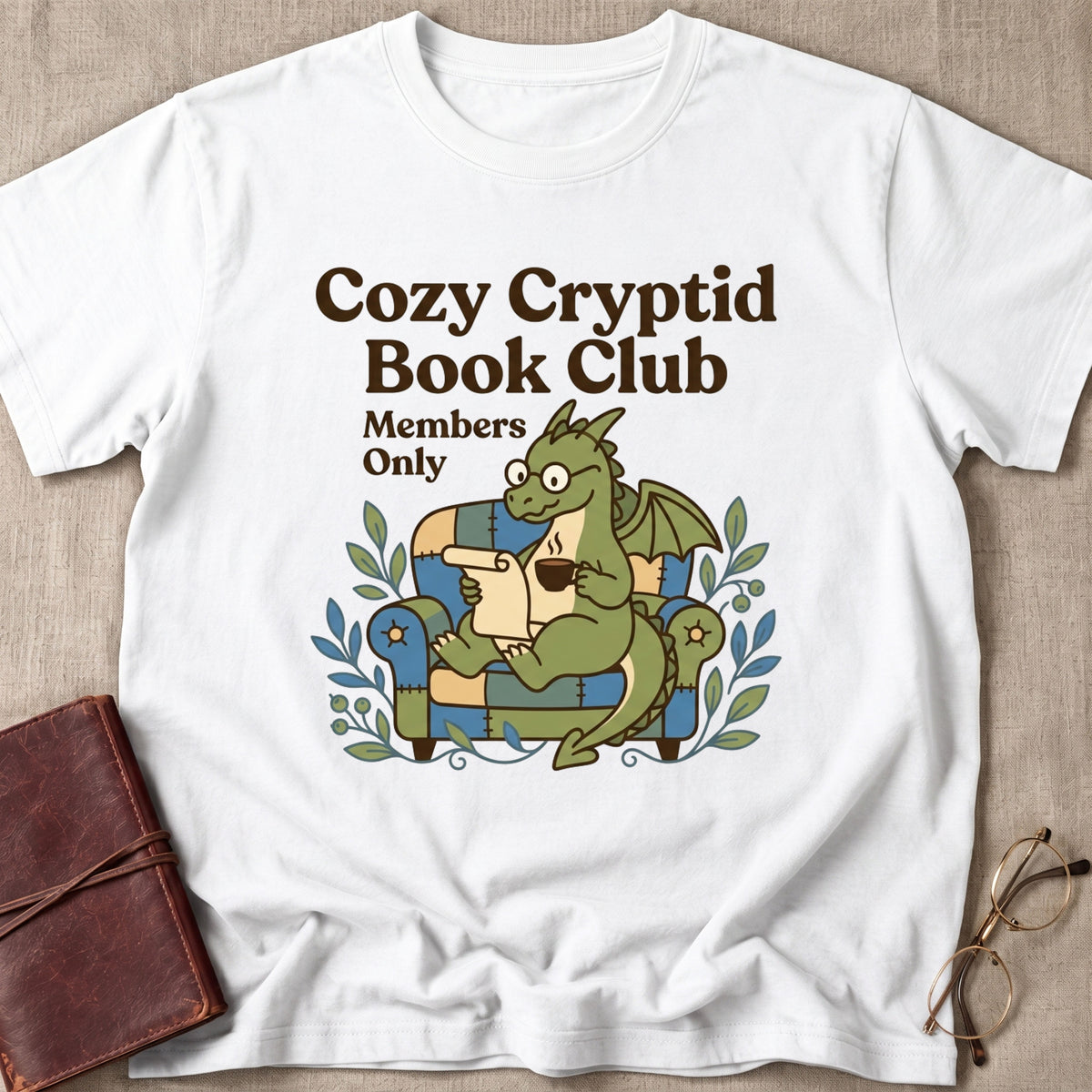 Cozy Cryptid Book Club T-Shirt
