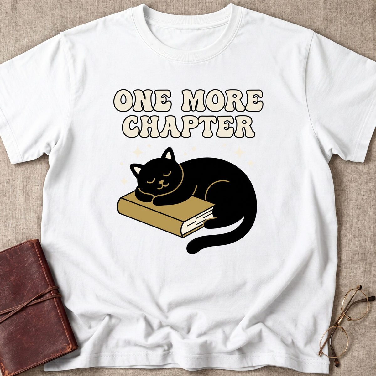 One More Chapter Sleeping Cat T-Shirt